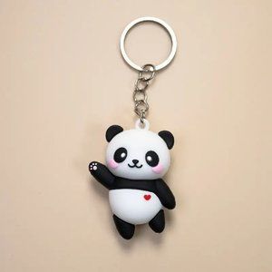 ⭐️NWT Smiling Panda Bag Charm Keychain
